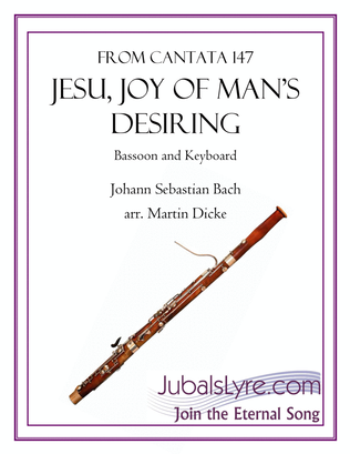 Book cover for Jesu, Joy of Man's Desiring (Bassoon and Keyboard)