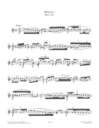 Sonata I, BWV 1001