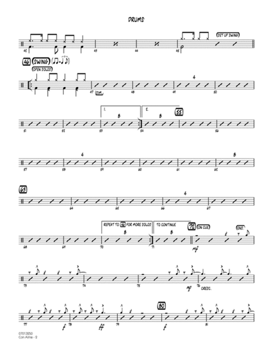 Con Alma (arr. Michael Mossman) - Drums