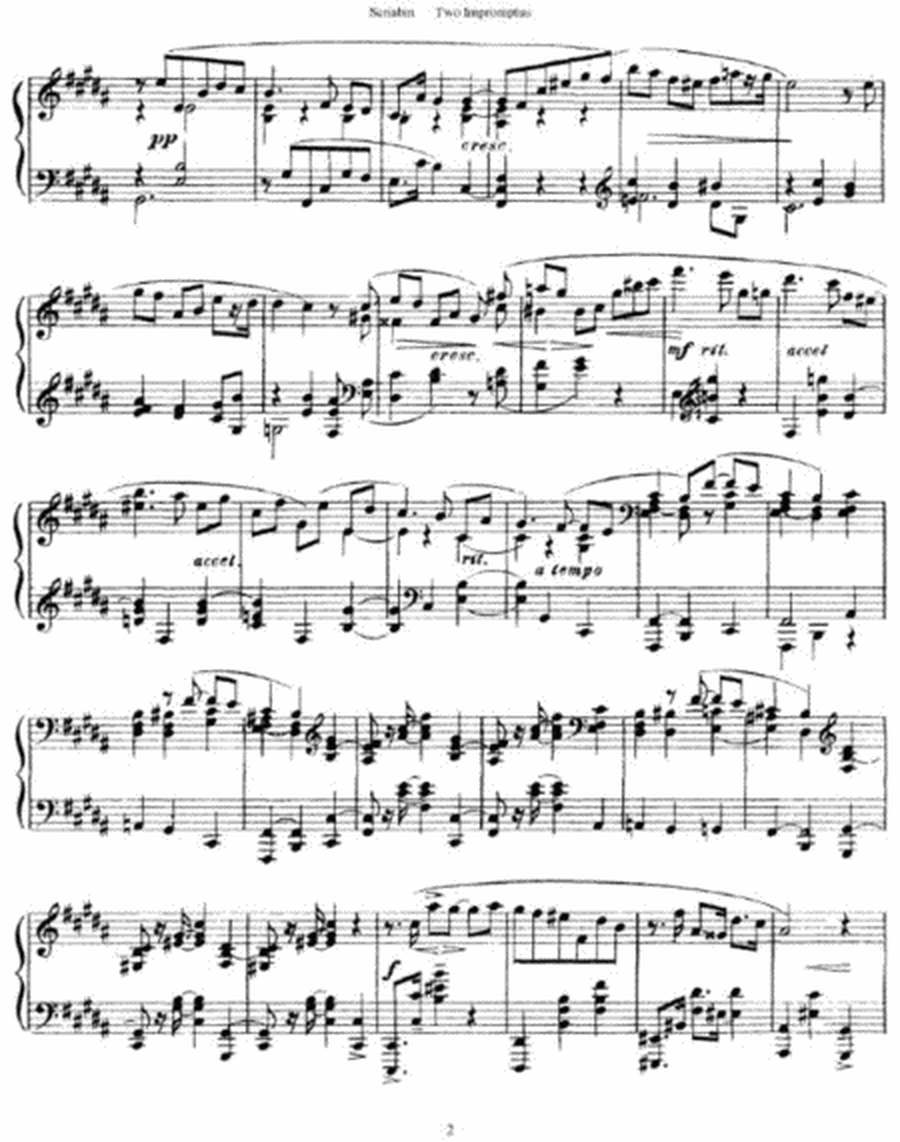 Alexander Scriabin - Two Impromptus Op. 14