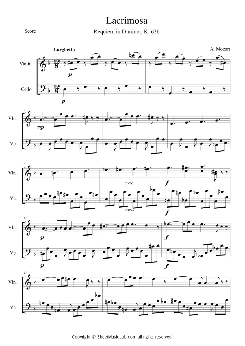 Mozart: Requiem K.626 6.Lacrimosa image number null