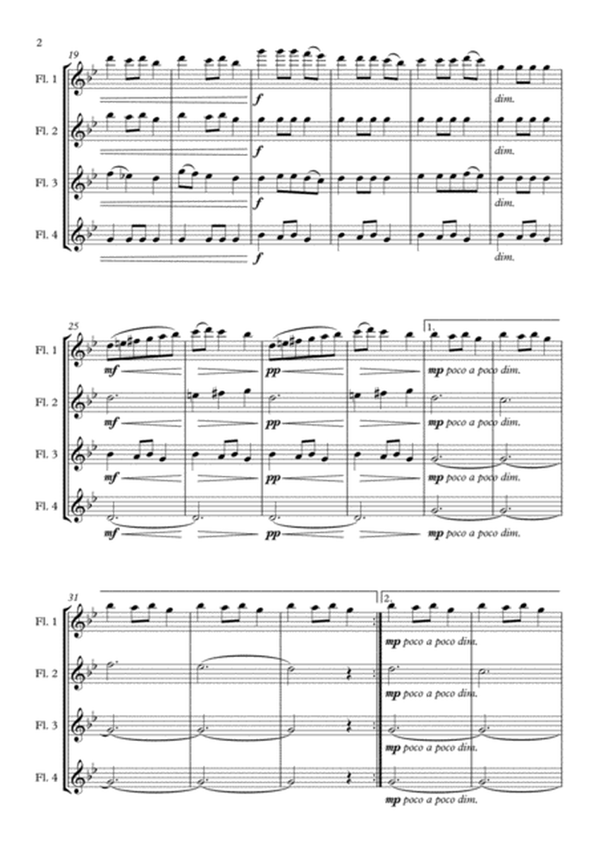 Carol of the Bells arranged for Flute Quartet image number null