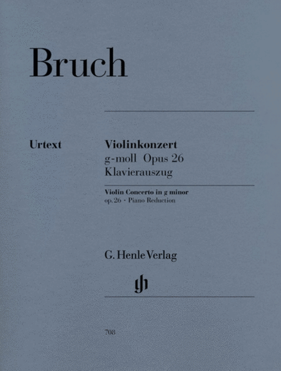 Bruch - Concerto No 1 G Min Op 26 Violin/Piano