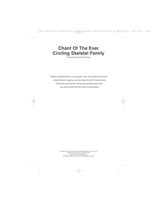 Book cover for Chant Of The Ever Circling Skeletal Family