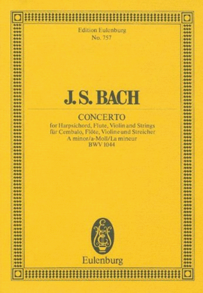 Book cover for Triple Concerto in A Minor, BWV 1044