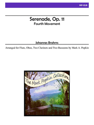 Book cover for Serenade - Fourth Movement for Wind Sextet