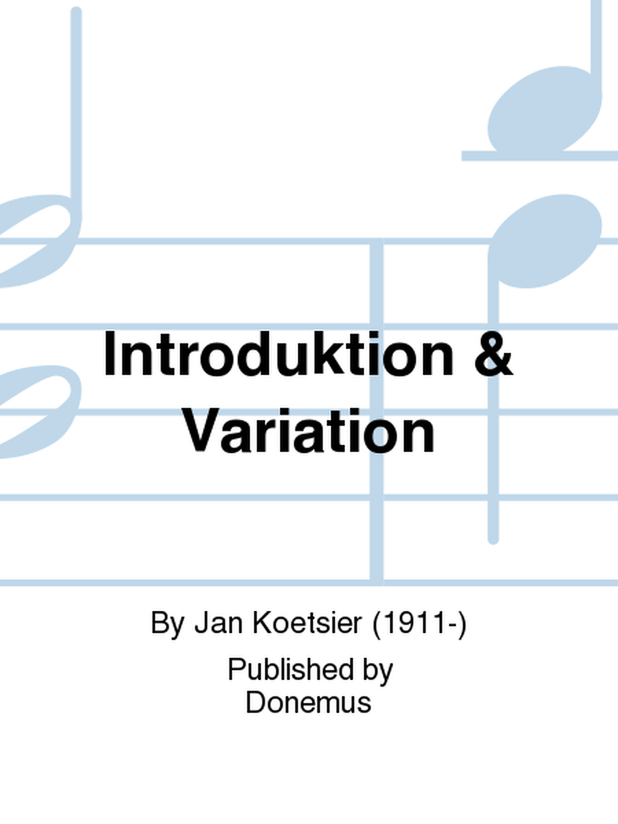 Introduktion & Variation