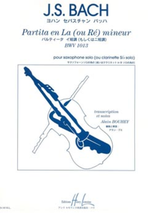 Book cover for Partita BWV1013 en La (ou Re) min.
