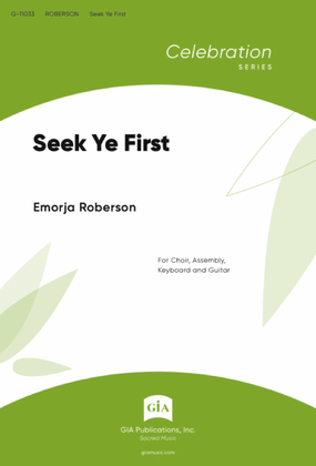 Book cover for Seek Ye First