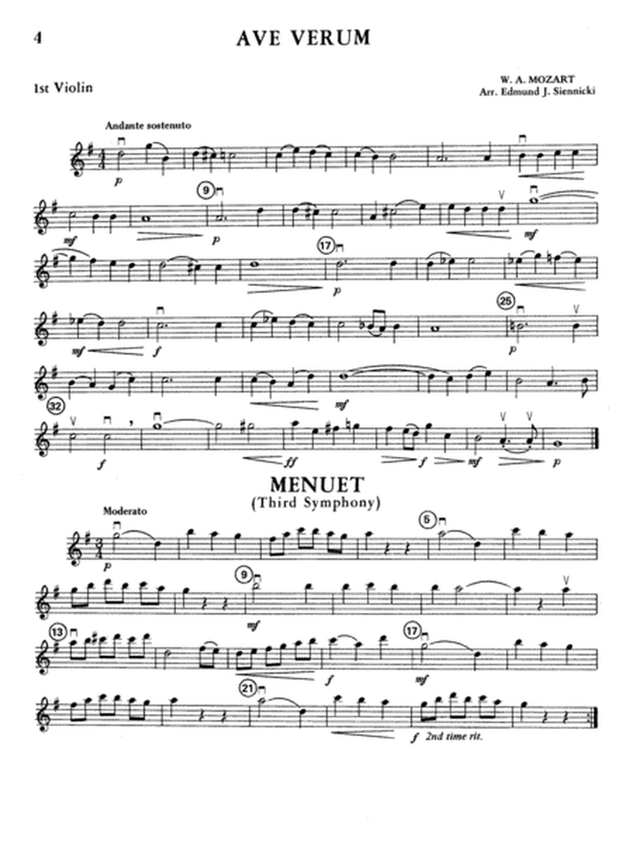 Highland/Etling Violin Quartet Series: Set 1: 1st Violin