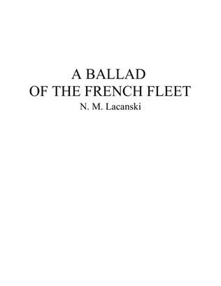 A Ballad of the French Fleet