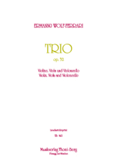 Trio fur Violine, Viola und Violoncello