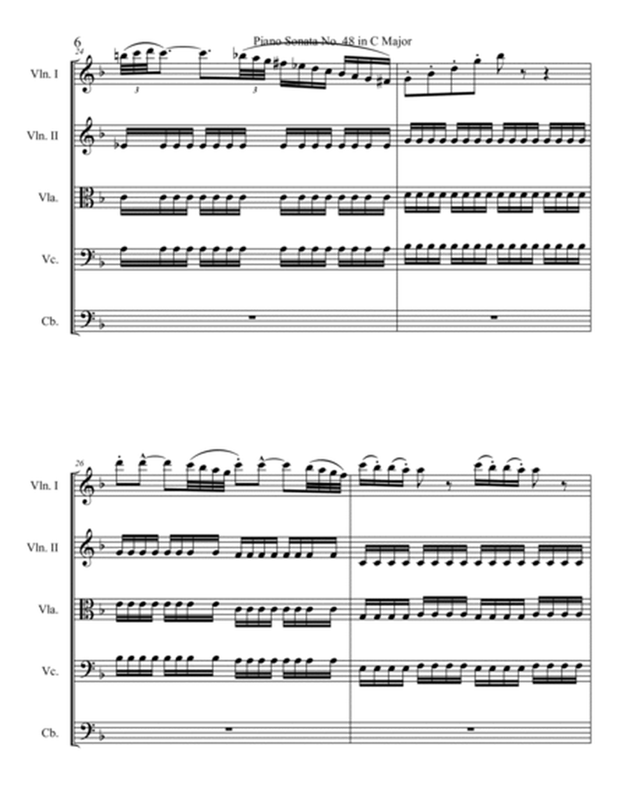 Piano Sonata in C major, Hob.XVI:35, Movement 2