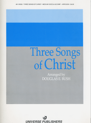 Book cover for Three Songs of Christ - Vocal Solos