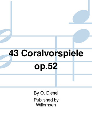 Book cover for 43 Coralvorspiele op.52
