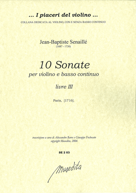 Violin Sonatas (livre III)