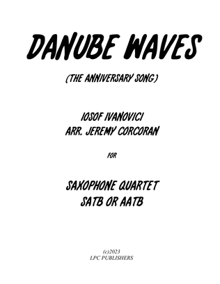 Book cover for Danube Waves Waltz for Saxophone Quartet