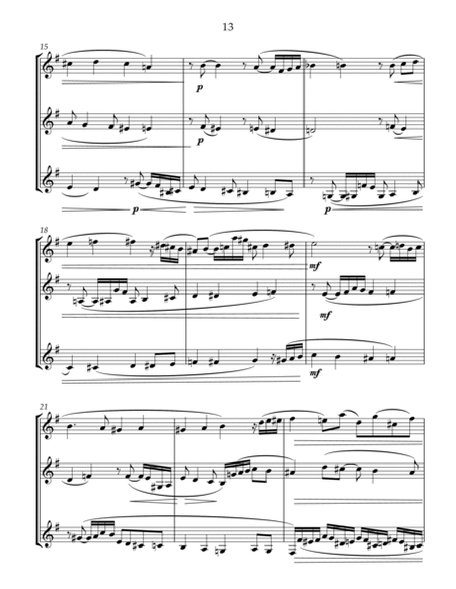 Baroque Suite for 3 clarinets. 2 Thinking image number null