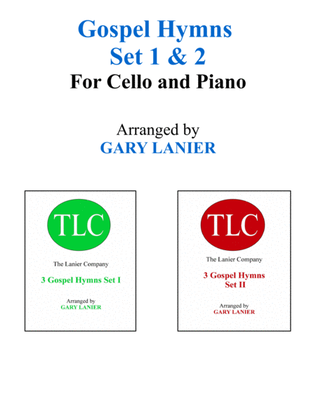 Book cover for GOSPEL HYMNS Set 1 & 2 (Duets - Cello and Piano with Parts)