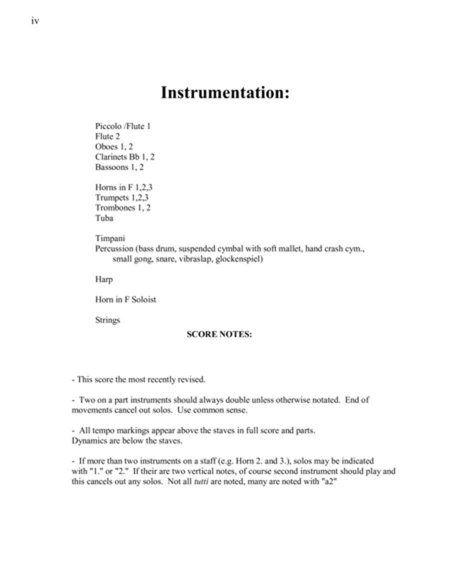 Concerto No. 1 for French Horn Full Orchestral Score and Individual Parts (Optional Trombone solo) image number null