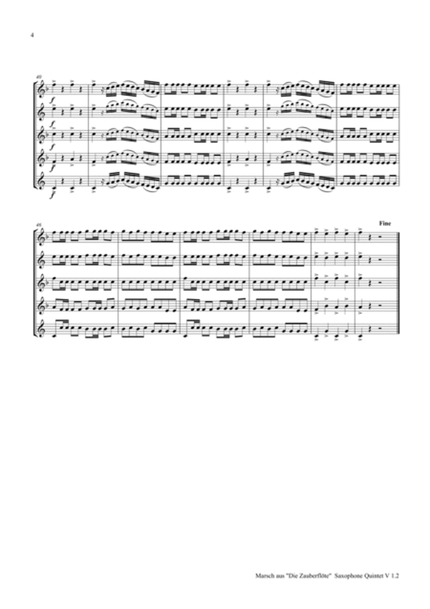 The Magic Flute March - Mozart - Saxophone Quintet