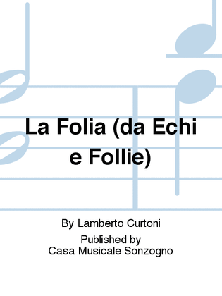 Book cover for La Folia (da Echi e Follie)