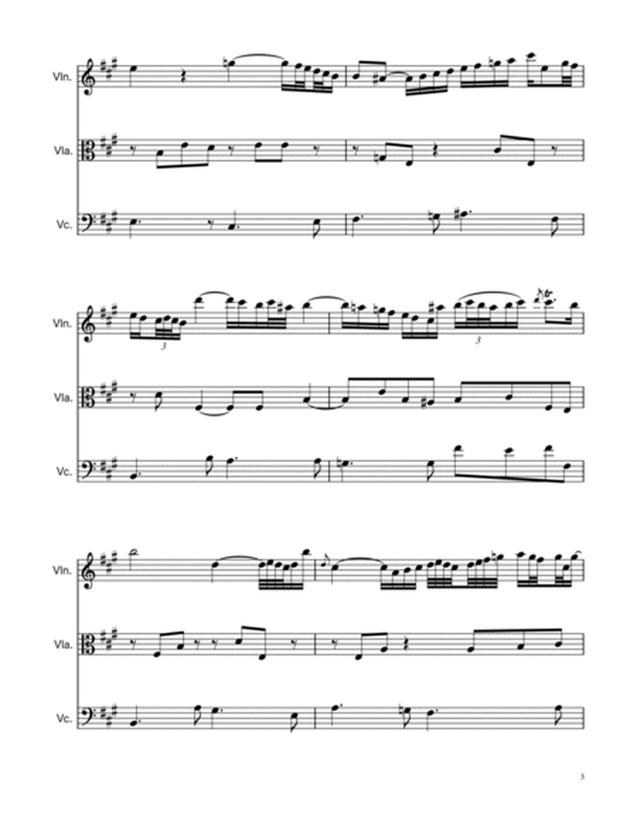 Arioso BWV 156 - String Trio image number null