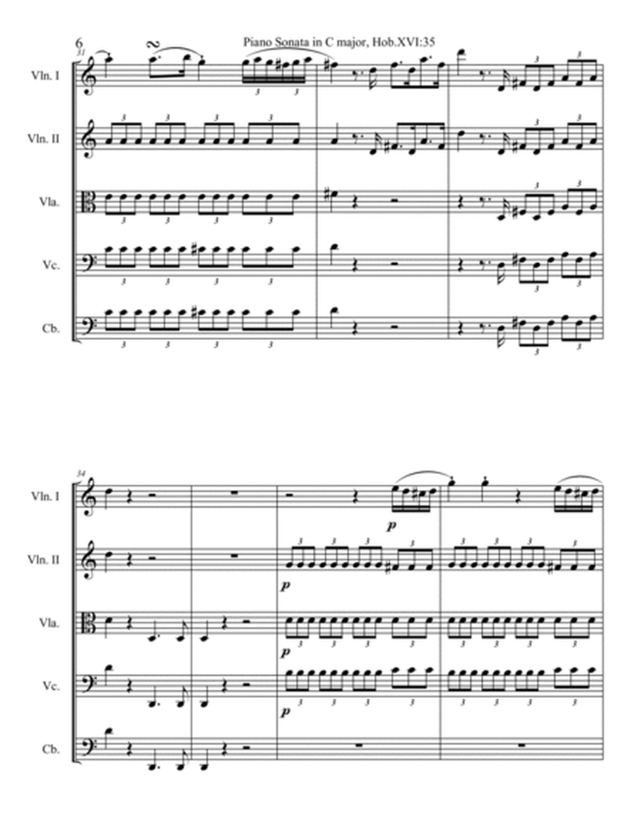 Piano Sonata in C major, Hob.XVI:35