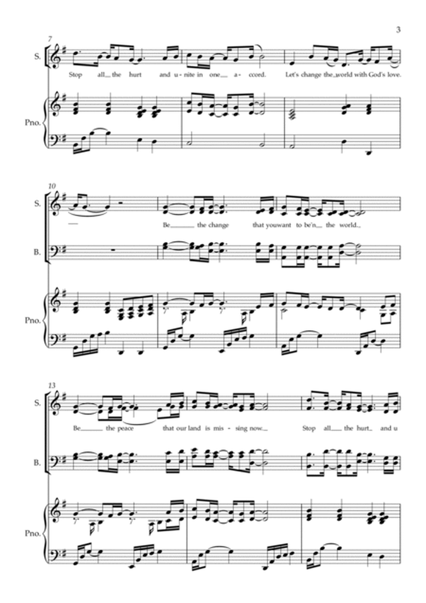 Be the Change - SATB Choir image number null