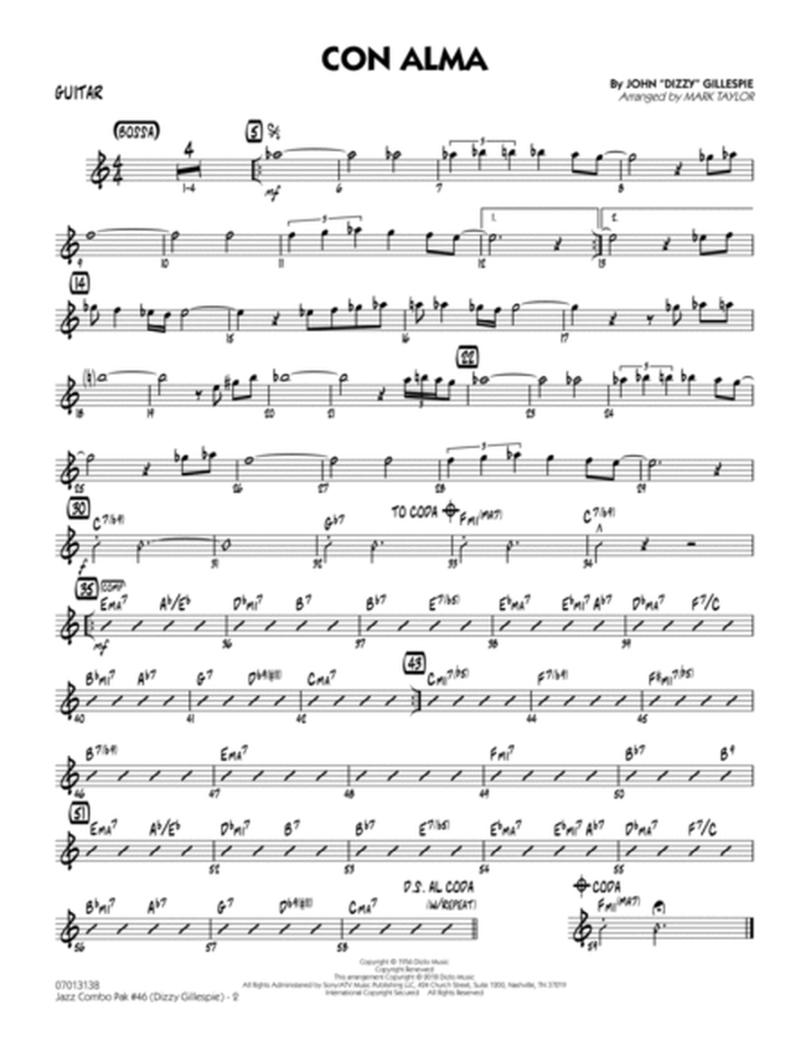 Jazz Combo Pak #46 (Dizzy Gillespie) (arr. Mark Taylor) - Guitar