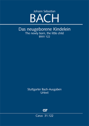 Book cover for The newly born child (Das neugeborne Kindelein)