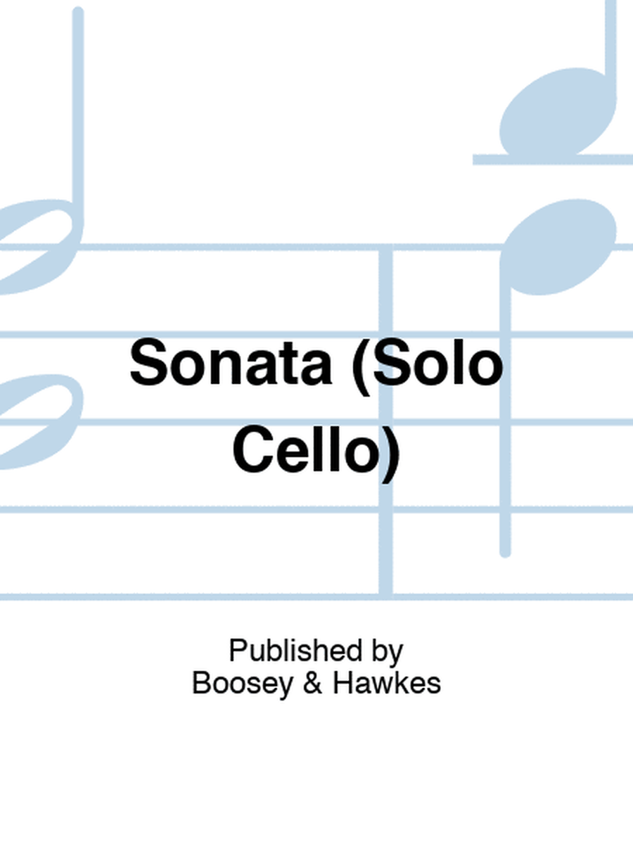 Sonata (Solo Cello)