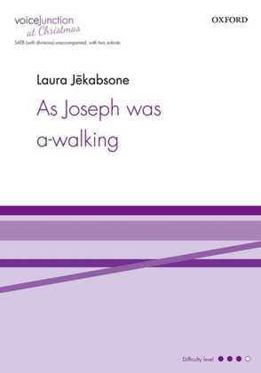 Book cover for As Joseph was a-walking