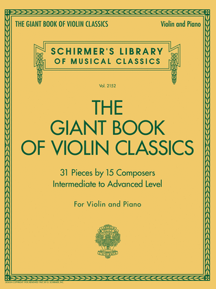 Book cover for Giant Book of Violin Classics