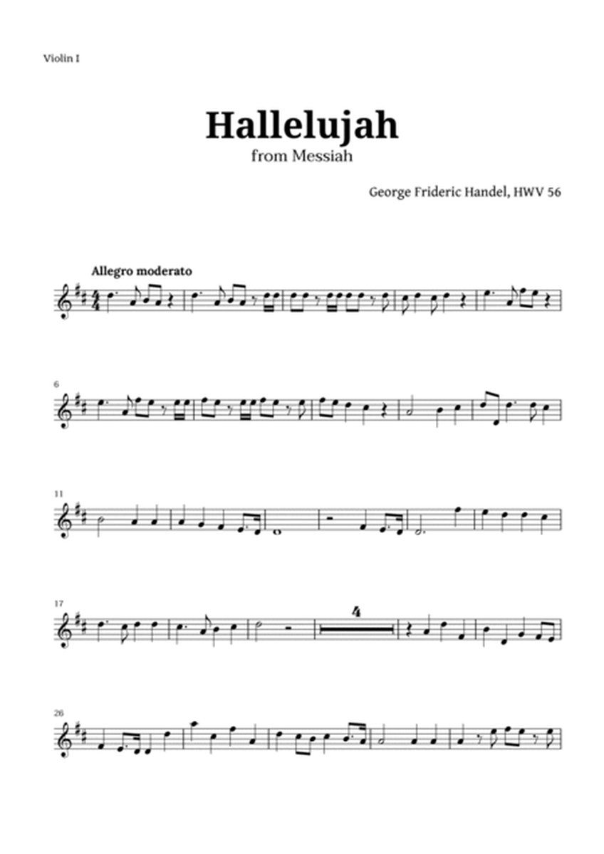 Hallelujah by Handel for String Quintet image number null