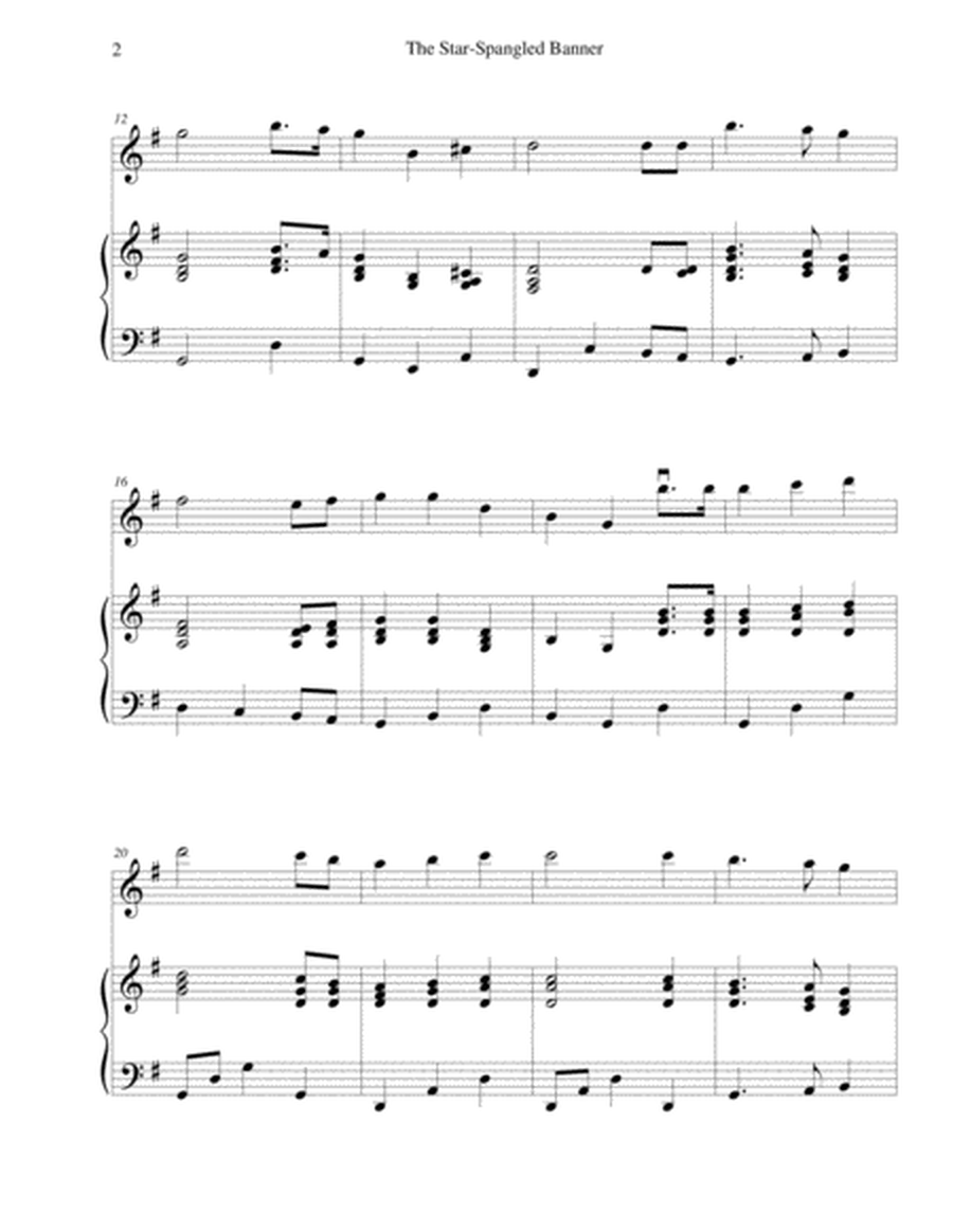 The Star-Spangled Banner - for violin and piano image number null