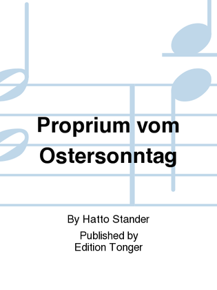 Book cover for Proprium vom Ostersonntag