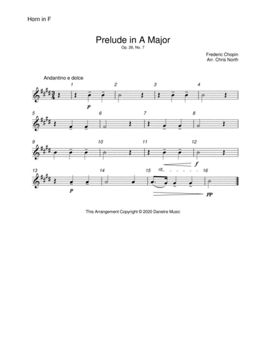 Prelude in A Major (Brass Quintet) image number null