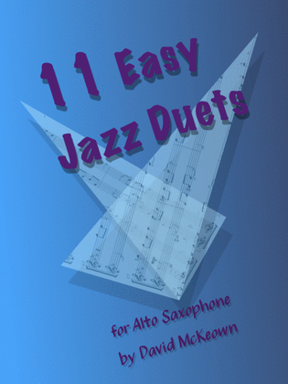 Book cover for 11 Easy Jazz Duets for Alto Saxophone