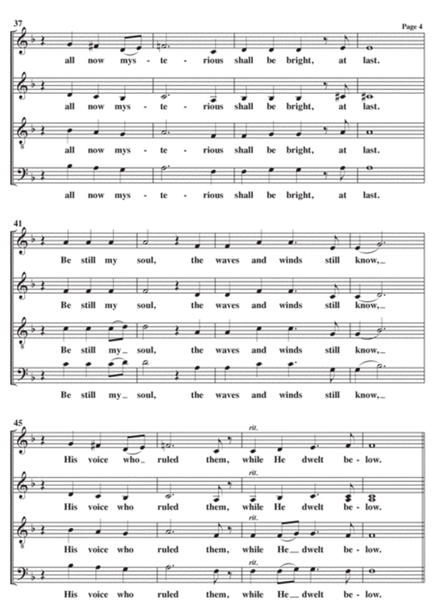 Be Still My Soul A Cappella SATB image number null