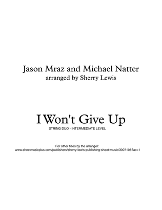 Book cover for I Won't Give Up