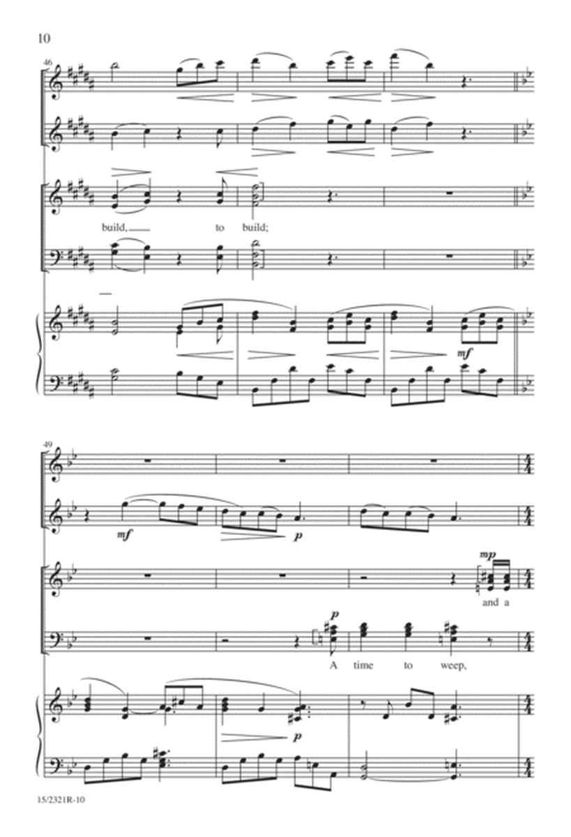 To Everything There Is a Season by Ruth Watson Henderson Divisi - Digital Sheet Music