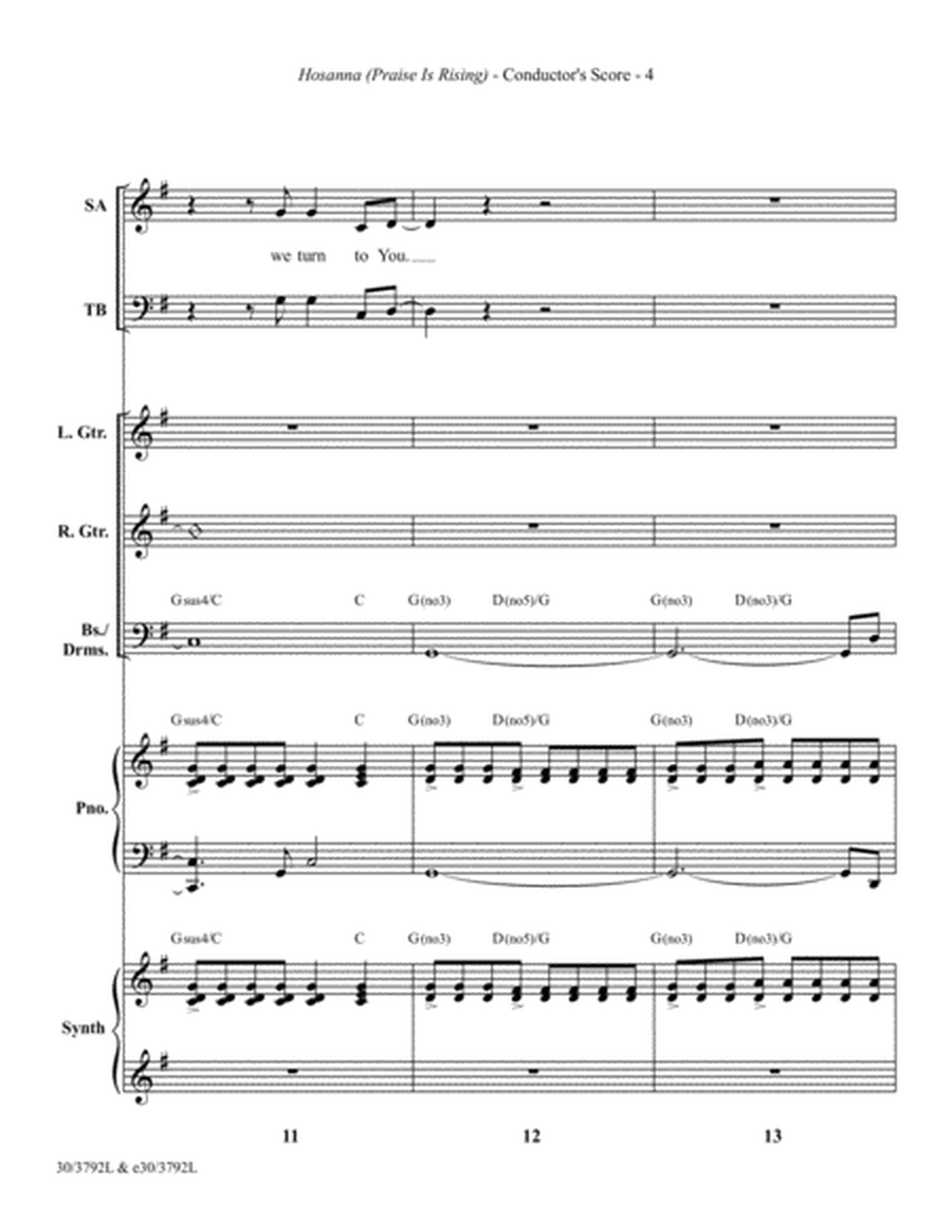 Hosanna - Rhythm Score and Parts