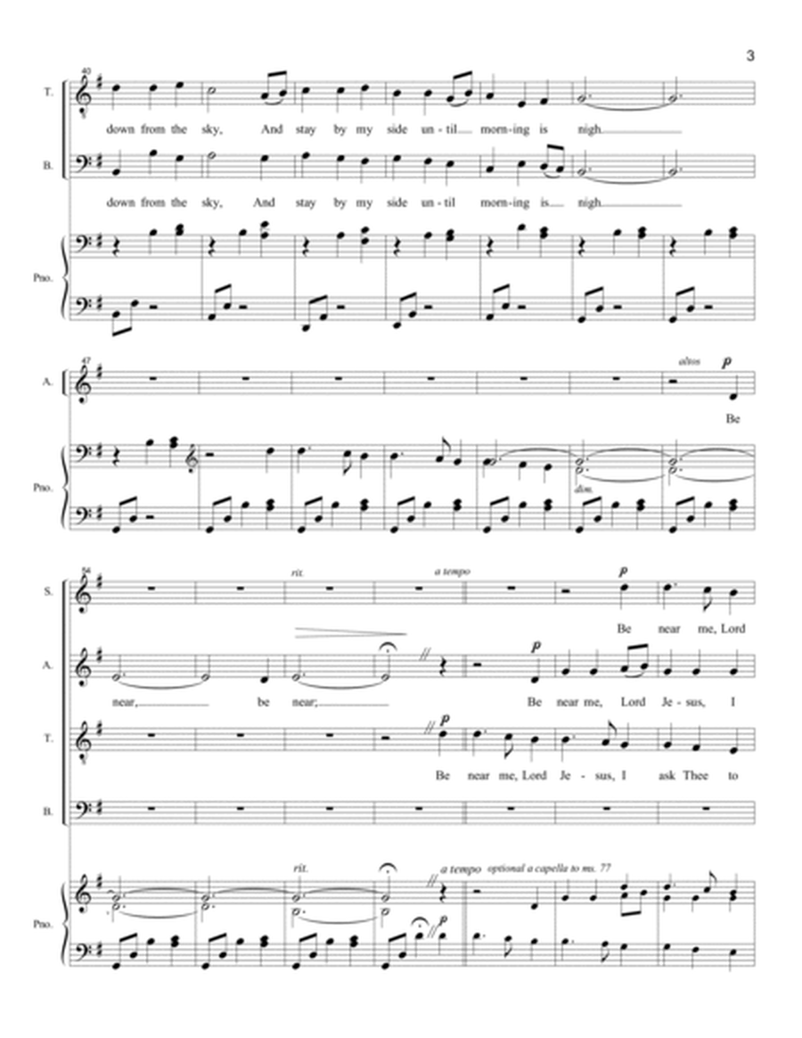 Away in a Manger (SATB) image number null