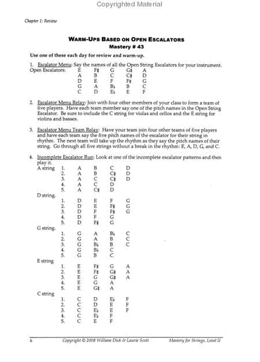 Mastery for Strings