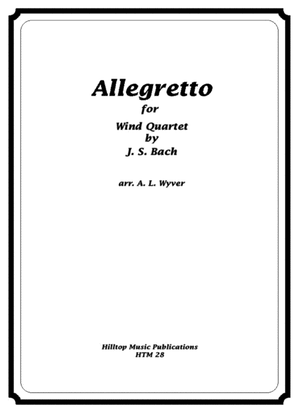 Book cover for Allegretto arr. wind quartet