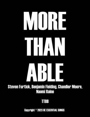 Book cover for More Than Able