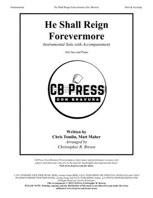 Book cover for He Shall Reign Forevermore