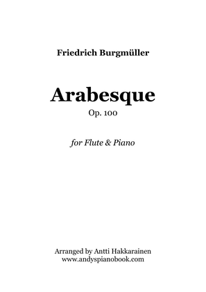 Book cover for Arabesque Op. 100 - Flute & Piano