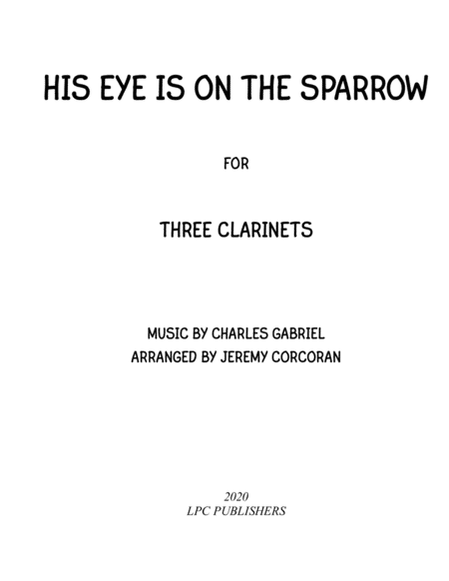 His Eye Is On the Sparrow for Three Clarinets image number null